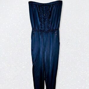 Urban Outfitters Elise Satin Jumpsuit